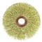 Weiler 3" Dia Crimped Wire Wheel, .014" Brass Fill, 1/2" Arbor Hole 29078 - alternate 1